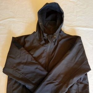 Men's Black Outdoor Lightweight Soft Shell Hooded Military Tactical Jacket 3XL